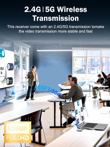 Extensor Hdmi Sem Fio Par Completo Com Transmissor Receptor