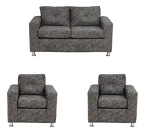 Comprar Living George 211 Cuero Auris Gris \u002F Muebles América