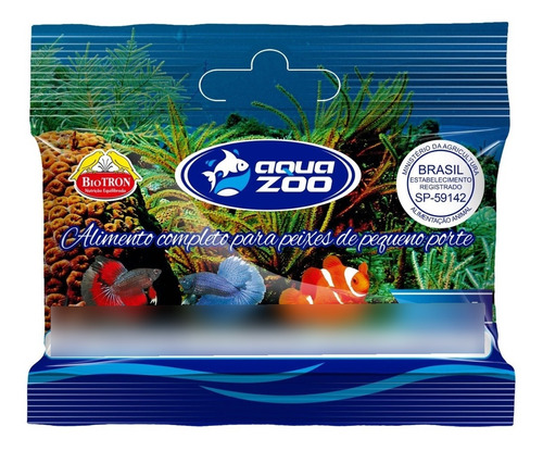 Ração Alimentação Comida Para Peixes Aqua Zoo Betta - 05 G