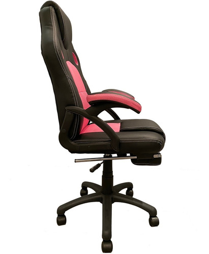 Silla Gamer Escritorio 801 C/apoya Pies Rosa C/envio