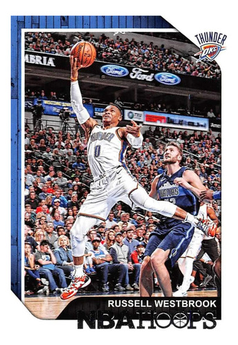 Panini Hoops 30 Russell Westbrook Oklahoma City Thunder Tarj