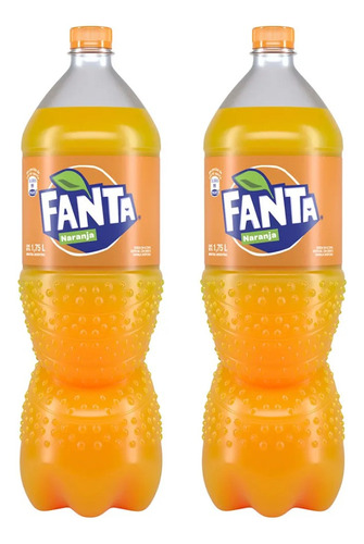 Fanta Botella 1,75l Original X2 Gaseosa Zetta Bebidas