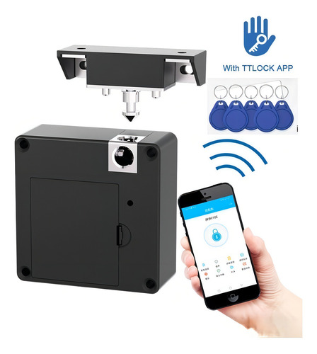 Cerradura invisible para muebles, App Ttlock, cajones y puertas, 5 V