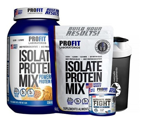 Whey Isolate Protein Mix 907g + Refil + Pré Treino + Coq 