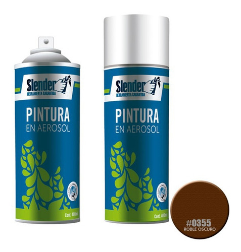 Barniz En Aerosol Para Madera Slender 400ml Roble Oscuro