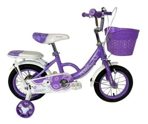 Bicicleta Infantil Rodado 12 C/canasto   Kb-2504-12violeta