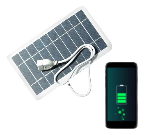 Panel Fotovoltaico De Carga De Células Solares 2w5v Usb