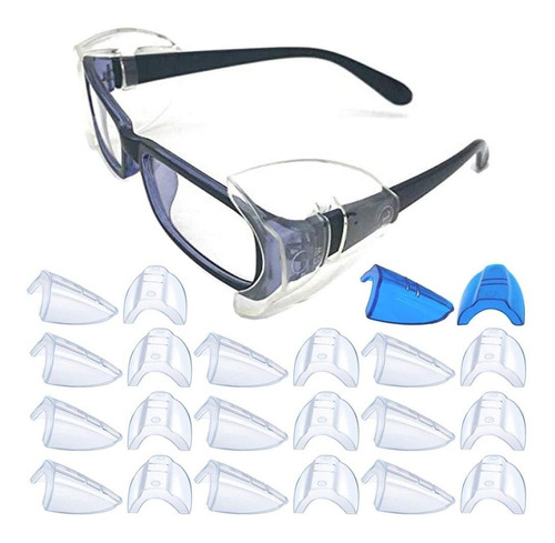 11 Pares Ojo Gafas De Seguridad Protectores Laterales S...