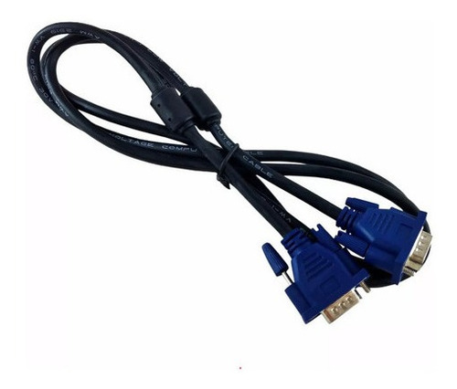 Imagem 3 de 4 de Cabo Vga Para Monitor Macho Lcd Pc Projetor 1,5 Metros Novo