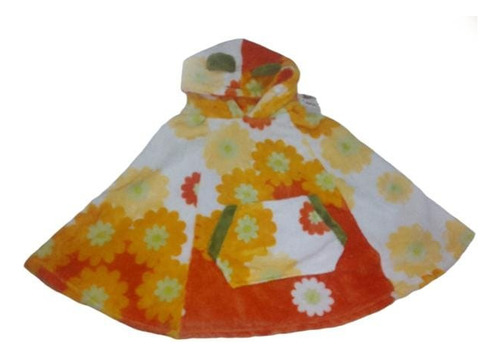 Poncho Capa De Nena Plush,floreado