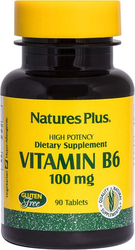 Vitamina B6 100mg Natures Plus - Unidad a $2547