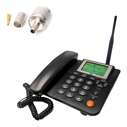 Telefone Zona Rural Celular Fixo Mesa Chip + Conector Tnc