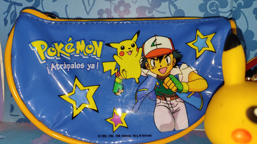 Figura Pikachu Y Lapiceras Pokémon Ash Vintage (Usado)