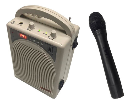 Bafle Portatil Bateria Microfono Inalambrico Mp3 Radio