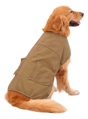 Hde Chaleco De Lona Para Perros Chaqueta Impermeable Abrigos