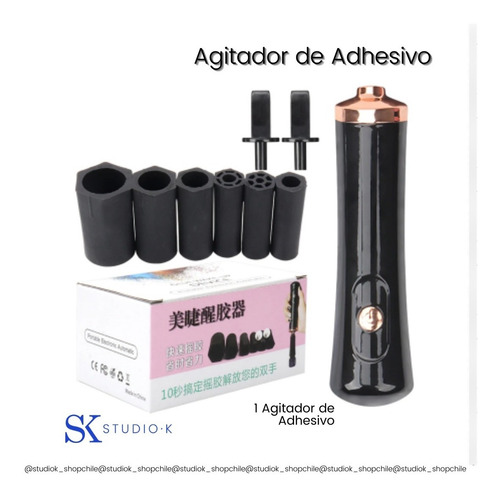 Agitador De Pegamento O Adhesivo De Pestañas Eléctrico