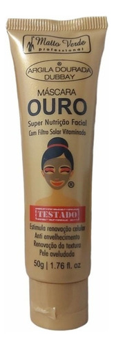 Máscara Facial Ouro Super Nutrição Bisnaga Matto Verde 50g