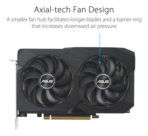 Tarjeta Gráfica Asus Dual Radeon Rx 7600 V2 Oc 8 Gb Gddr6