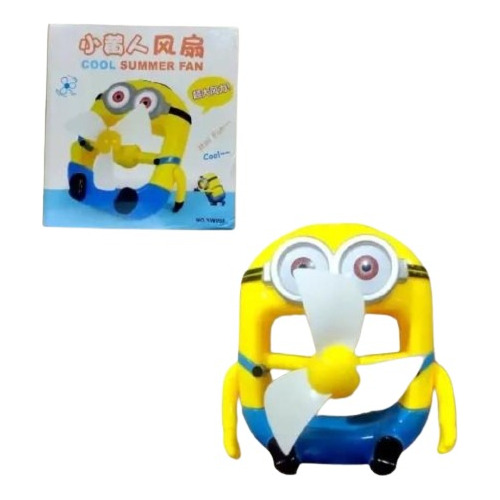 Mini Ventilador De Escritorio Minions 2 Velocidades Ventilad