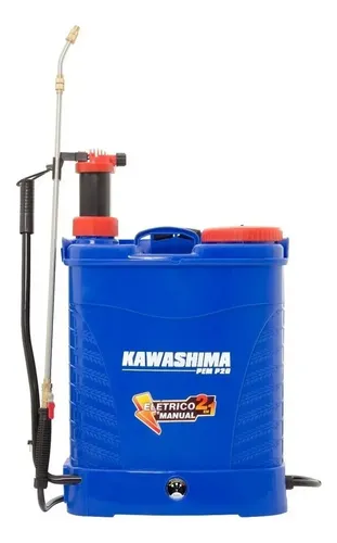 Pulverizador Costal 20L Elétrico e Manual Kawashima com 5 Bicos