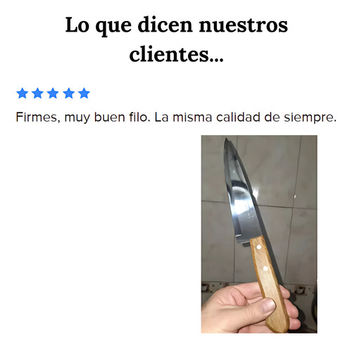 Pack 2 Cuchillos Cocineros 5 Y 7 Tramontina Mango Madera
