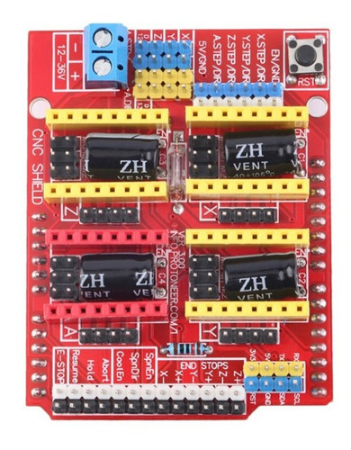 Imagen 3 de 6 de Kit Cnc Shield + Uno Compatible Arduino Ide + Usb