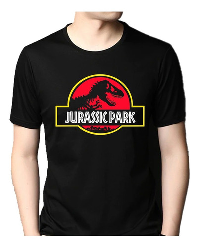 Playera Black Jurassic Park Dinosaurios