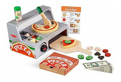 Juego De Elementos De Pizzeria De Madera - Melissa Y Doug