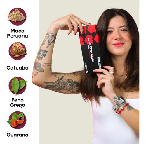 Chocolate Afrodisíaco Do Amor Com Ingredientes Selecionados