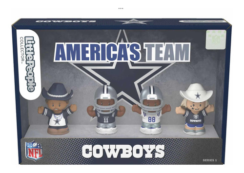 Set Figuras Little People Dallas Cowboys Nfl Serie 1