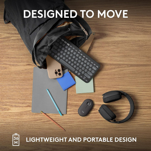 Teclado Logitech Pebble Keys 2 K380s Bluetooth Qwerty Españo
