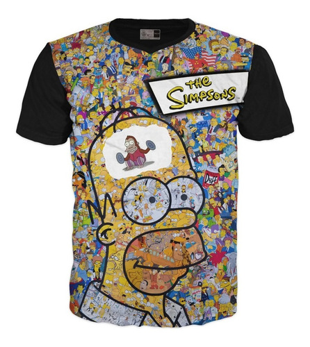 Camiseta Los Simpsons Homero Adulto Premium Exclusivas Xl