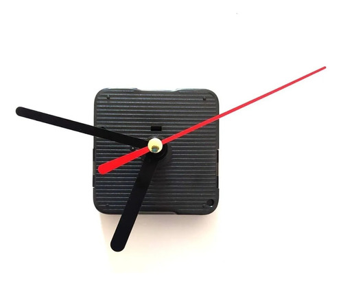 Maquinaria Reloj Vástago Corto Manecillas Cortas Rojas Negro