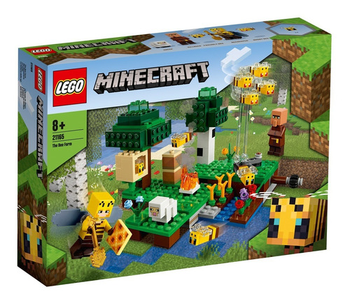 Blocos de montar LegoMinecraft The bee farm 238 peças em caixa