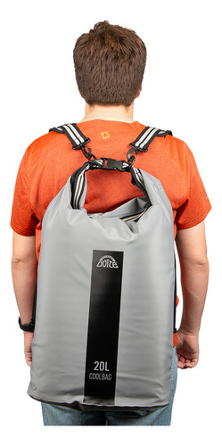 Cooler Plegable Outdoor Coolbag 20 Litros Gris Doite