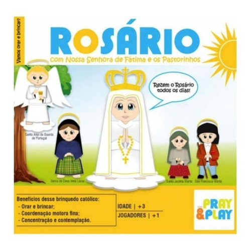 Rosário Com Nossa Senhora De Fátima E Os Pastorinhos
