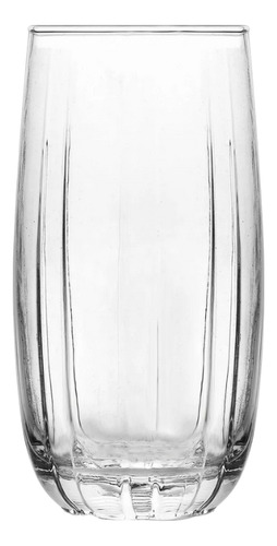 Kit 6 Copo Vidro Una Long Drink 510ml Suco Agua Transparente