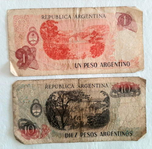 Lote Billetes Antiguos Pesos Argentinos. 1983 (Usado)