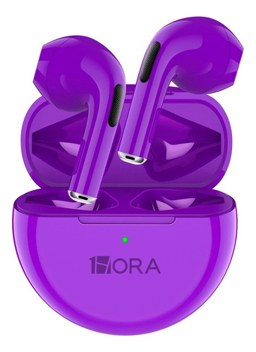Audifonos Manos Libres 1hora Inalambrico Bluetooth Aut119 Color Violeta