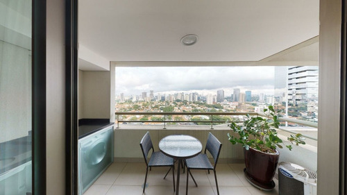 Imagem 5 de 15 de Flat No Brooklin, Prox A Marg Pinheiros E Ponte Estaiada - Sf30036