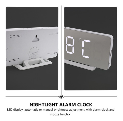 Reloj Despertador Con Número Led De Temperatura Para Decorac