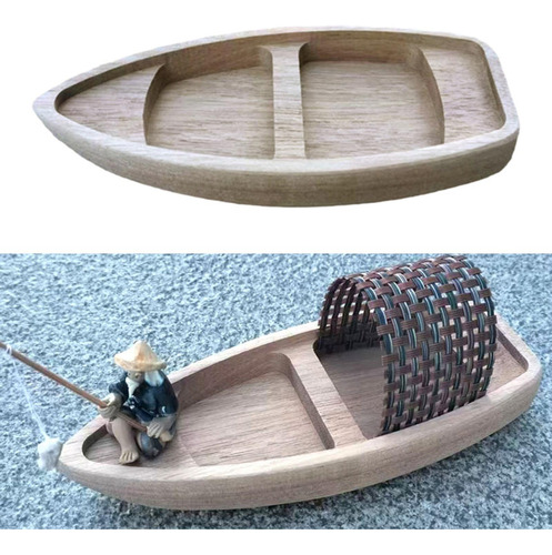 1 Modelo De Barco De Pesca De Madera Canoa De Madera China