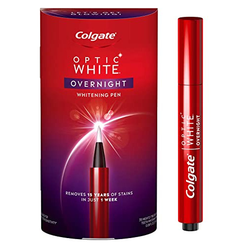 Colgate Optic White Overnight Teeth Whitening Pen, Quitamanc