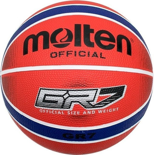 Pelota De Basquet Molten Goma N 7 Gr7 Rojo/azul Ind/out  