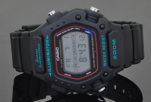 Relógio Casio Dw-290-1vs Militar Cronógrafo - Refinado