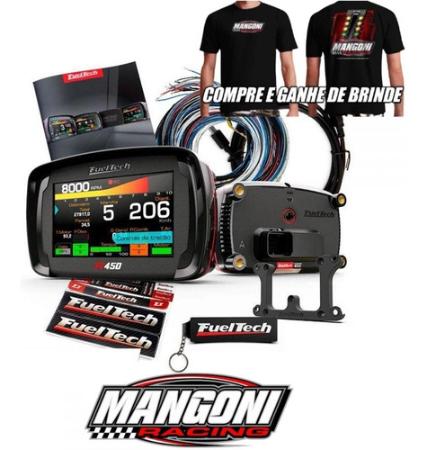 Imagem 1 de 7 de Fueltech Ft450 Com Chicote 3m + Brindes, * Pronta Entrega *
