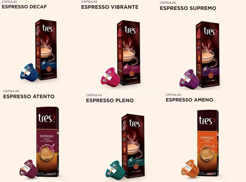 Cápsula Café Três Corações - Promoção - Kit C/ 100 Unidades