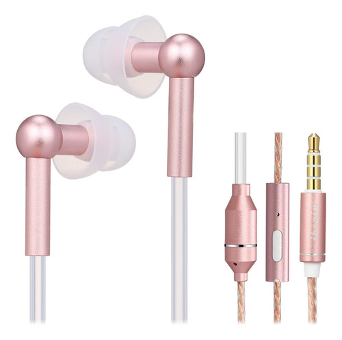 Auricular In-ear Microfono Control Volumen Antiradiacion Emf