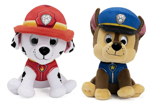 Gund Marshall And Chase Paw Patrol - Paquete De 2 Personaje.