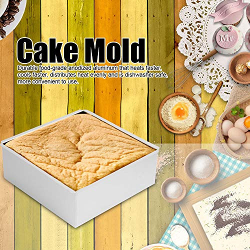 Molde Cuadrado Pastel, Molde Hornear De 8.7 Pulgadas Fo...